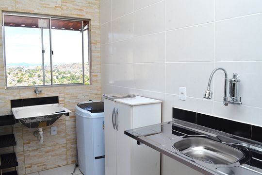 Área de Serviço de kitnet/studio para alugar com 1 quarto, 21m² em Lajedo, Belo Horizonte