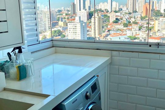 Área de serviço de apartamento à venda com 2 quartos, 71m² em Cambuci, São Paulo