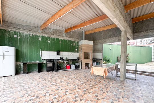Área comum - Churrasqueira de casa de condomínio à venda com 3 quartos, 173m² em Vila Euro, São Bernardo do Campo