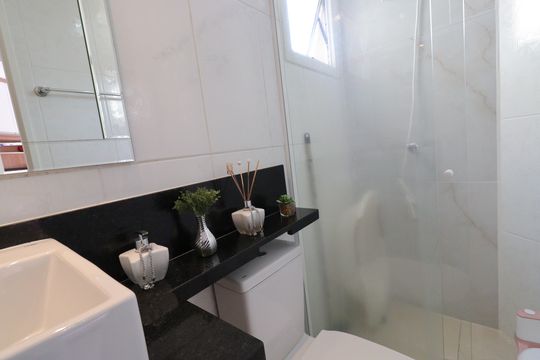 Banheiro de apartamento à venda com 2 quartos, 48m² em Vila Constanca, São Paulo