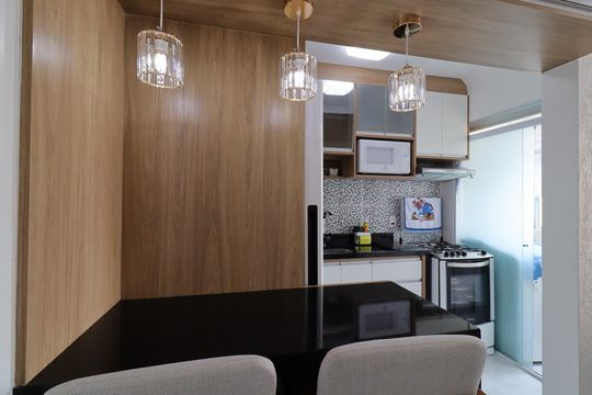 Cozinha de apartamento à venda com 2 quartos, 48m² em Vila Constanca, São Paulo