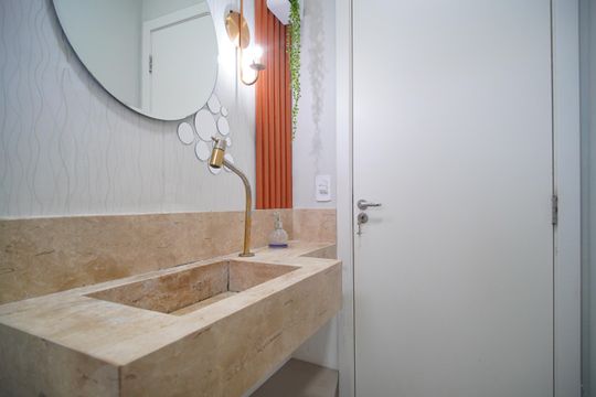 lavabo de casa para alugar com 3 quartos, 100m² em Arroio da Manteiga, São Leopoldo