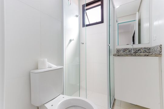 Banheiro de apartamento para alugar com 2 quartos, 44m² em Vila Pauliceia, São Paulo