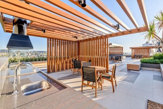 Área externa de kitnet/studio para alugar com 1 quarto, 25m² em Farroupilha, Porto Alegre