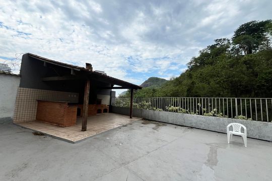 Área comum - Churrasqueira de apartamento para alugar com 3 quartos, 100m² em Botafogo, Rio de Janeiro