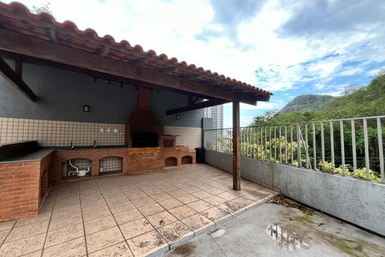 Área comum - Churrasqueira de apartamento para alugar com 3 quartos, 100m² em Botafogo, Rio de Janeiro