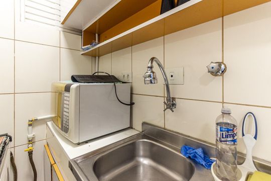 Cozinha de apartamento para alugar com 1 quarto, 73m² em Vila Buarque, São Paulo