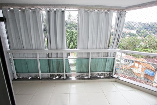 Varanda da Sala de apartamento para alugar com 2 quartos, 92m² em Tanque, Rio de Janeiro