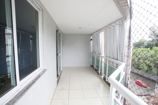 Varanda da Sala de apartamento para alugar com 2 quartos, 92m² em Tanque, Rio de Janeiro