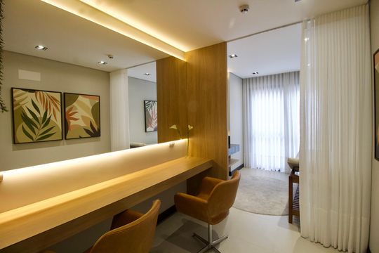 Área comum - Beauty Room de apartamento para alugar com 2 quartos, 53m² em Centro, Curitiba