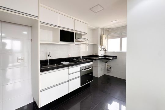Cozinha de apartamento para alugar com 3 quartos, 59m² em Planalto, São Bernardo do Campo