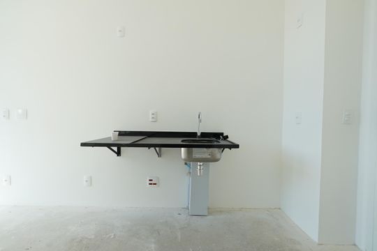Cozinha de kitnet/studio à venda com 1 quarto, 24m² em Vila Mariana, São Paulo