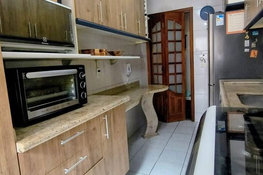 Cozinha de apartamento à venda com 3 quartos, 75m² em Vila Apiai, Santo André
