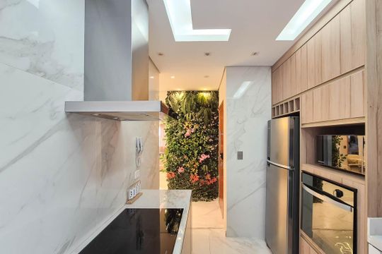 Cozinha de apartamento à venda com 2 quartos, 62m² em Jordanópolis, São Bernardo do Campo
