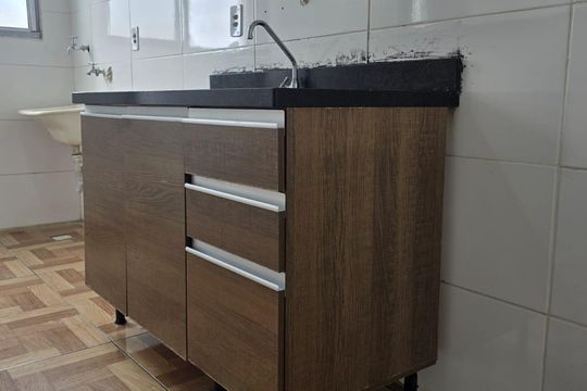 Cozinha e Área de Serviço de apartamento para alugar com 2 quartos, 50m² em Vila Bremen, Guarulhos