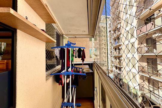 Varanda de apartamento à venda com 3 quartos, 90m² em Jardim Botânico, Rio de Janeiro