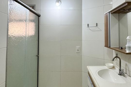 Banheiro Social de apartamento à venda com 2 quartos, 74m² em Centro, São Bernardo do Campo