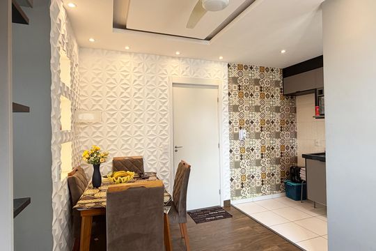 Sala de apartamento para alugar com 2 quartos, 39m² em Castelo, Santos