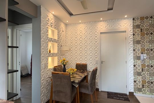 Sala de apartamento para alugar com 2 quartos, 39m² em Castelo, Santos