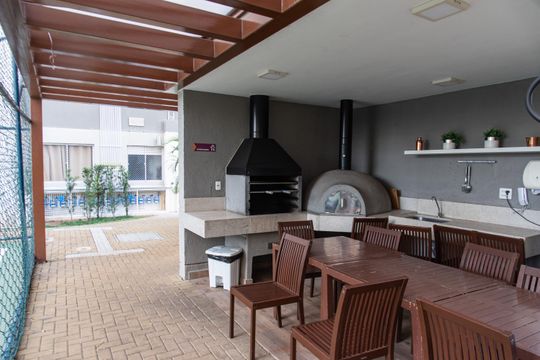 Área comum - Churrasqueira de apartamento para alugar com 2 quartos, 48m² em Cambuci, São Paulo