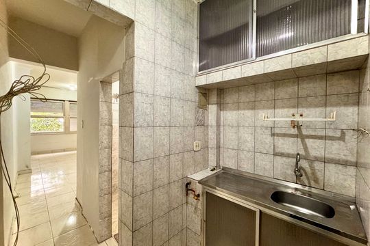 Cozinha de apartamento à venda com 1 quarto, 30m² em Centro, Rio de Janeiro