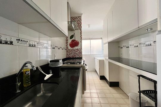 Cozinha de apartamento à venda com 2 quartos, 60m² em Jardim Bom Sucesso, Campinas