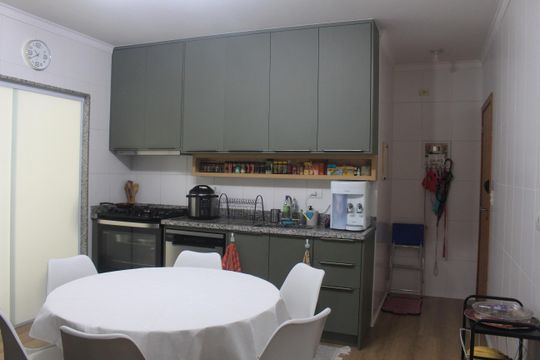 Cozinha de apartamento à venda com 3 quartos, 130m² em Barcelona, São Caetano do Sul