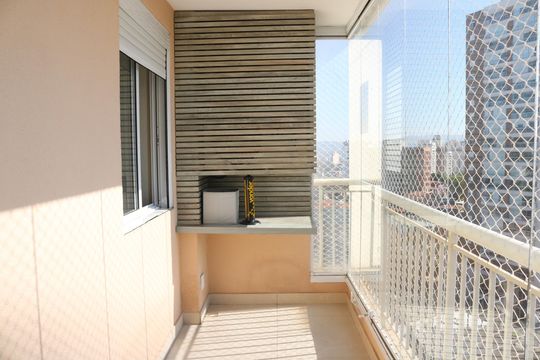 Varanda da Sala de apartamento para alugar com 3 quartos, 76m² em Vila Ipojuca, São Paulo