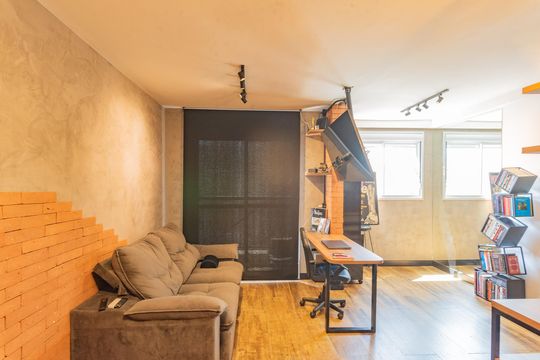 Sala de apartamento à venda com 1 quarto, 46m² em Conceicao, Campinas