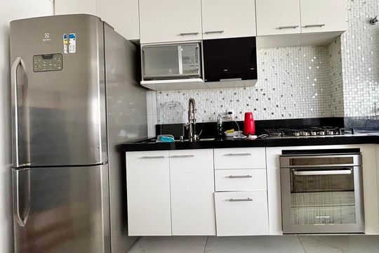 Cozinha de apartamento para alugar com 1 quarto, 41m² em Continental, Osasco