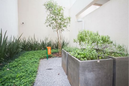 Área comum de apartamento à venda com 1 quarto, 47m² em Campo Belo, São Paulo