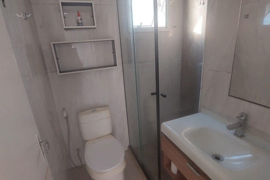 Banheiro  de apartamento para alugar com 2 quartos, 55m² em Vila Roque, São Paulo