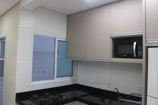 Cozinha de apartamento para alugar com 2 quartos, 37m² em Santa Maria, São Caetano do Sul