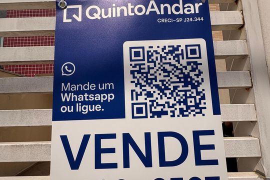 Fachada + plaquinha YVPZ-536 de apartamento à venda com 2 quartos, 74m² em Vila Junqueira, Santo André