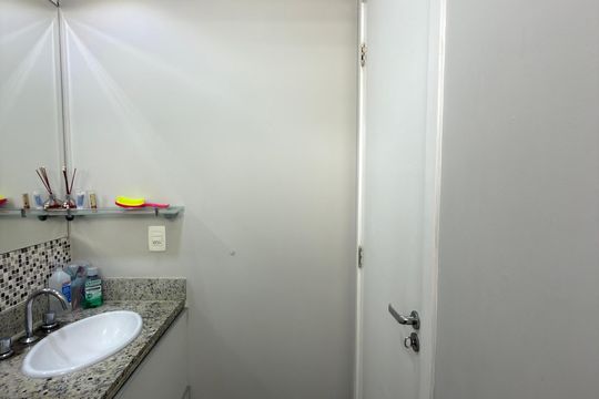 Suíte 2 Banheiro  de apartamento à venda com 2 quartos, 91m² em Vila Lusitania, São Bernardo do Campo