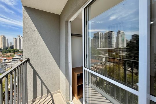 Sacada de apartamento para alugar com 1 quarto, 28m² em Campo Belo, São Paulo
