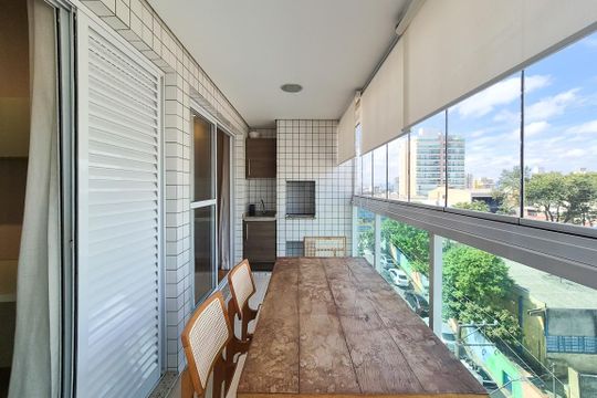 Varanda da Sala de apartamento à venda com 2 quartos, 70m² em Jardim do Mar, São Bernardo do Campo