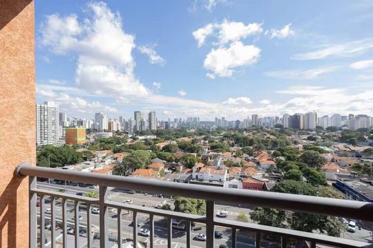 Varanda de apartamento à venda com 2 quartos, 36m² em Moema, São Paulo