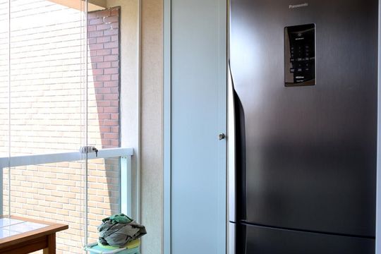 Cozinha/Varanda de kitnet/studio para alugar com 1 quarto, 35m² em Pinheiros, São Paulo