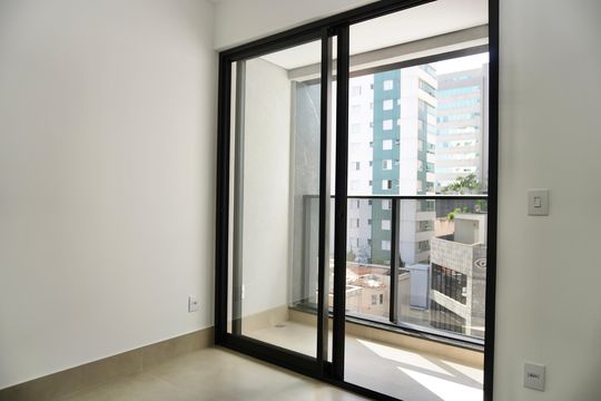 Varanda da Sala de apartamento à venda com 3 quartos, 87m² em São Lucas, Belo Horizonte