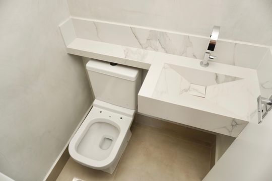Lavabo  de apartamento à venda com 3 quartos, 87m² em São Lucas, Belo Horizonte