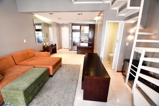 Sala de apartamento para alugar com 1 quarto, 84m² em Centro, Campinas