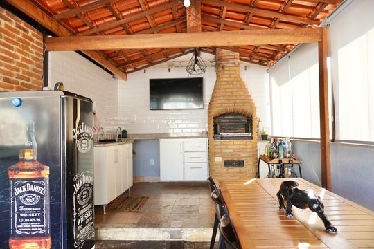 Área da Cobertura - Espaço Gourmet  de apartamento à venda com 3 quartos, 200m² em Santa Cruz, Belo Horizonte