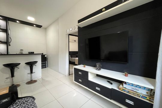 Sala de apartamento para alugar com 2 quartos, 46m² em Barra da Tijuca, Rio de Janeiro
