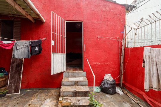 Área externa - Terreno de casa à venda com 1 quarto, 150m² em Vila Fidalgo, São Paulo