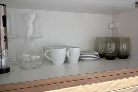 Cozinha de kitnet/studio à venda com 1 quarto, 25m² em Indianópolis, São Paulo