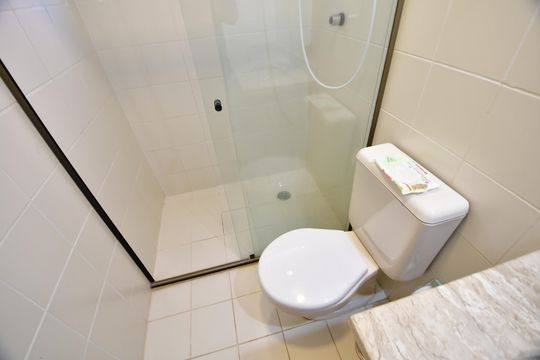 Banheiro Social de apartamento para alugar com 3 quartos, 91m² em Parque da Hipica, Campinas