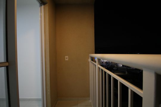 Varanda  de kitnet/studio para alugar com 1 quarto, 28m² em Morumbi, São Paulo