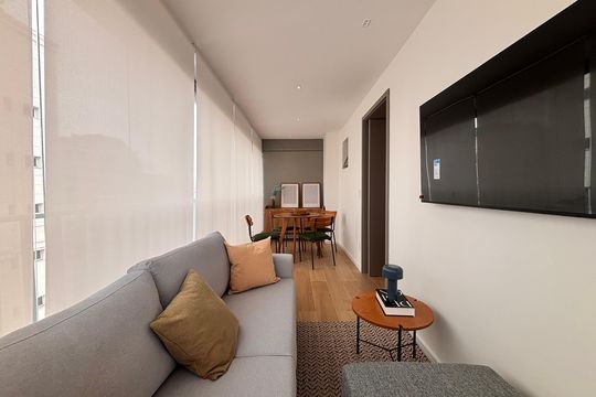 Varanda de kitnet/studio para alugar com 1 quarto, 39m² em Vila Nova Conceição, São Paulo
