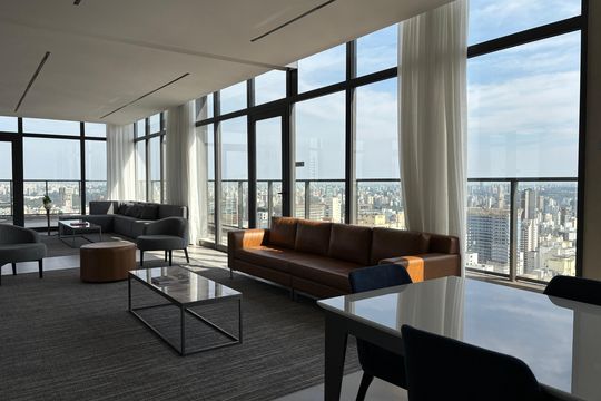 Área comum de kitnet/studio para alugar com 1 quarto, 25m² em Pinheiros, São Paulo